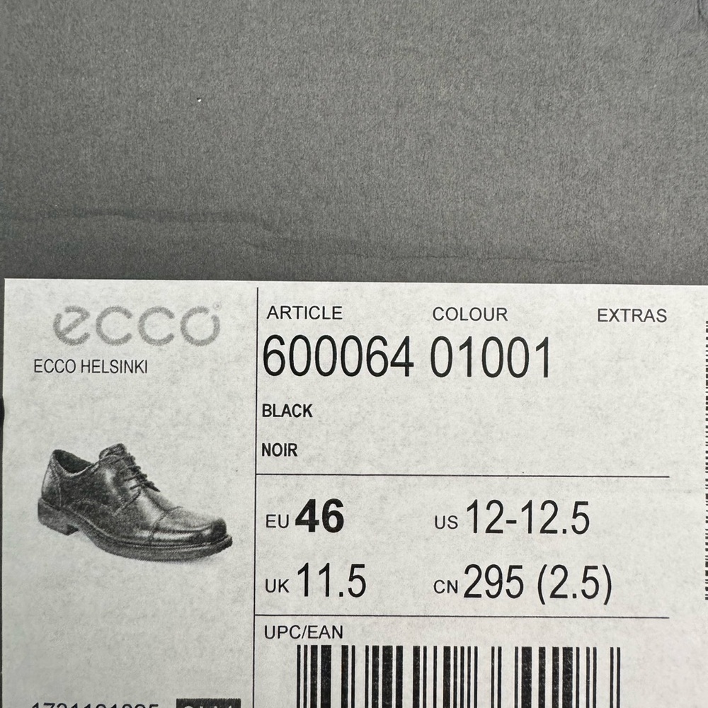 ECCO Helsinki Men's Black Shoes